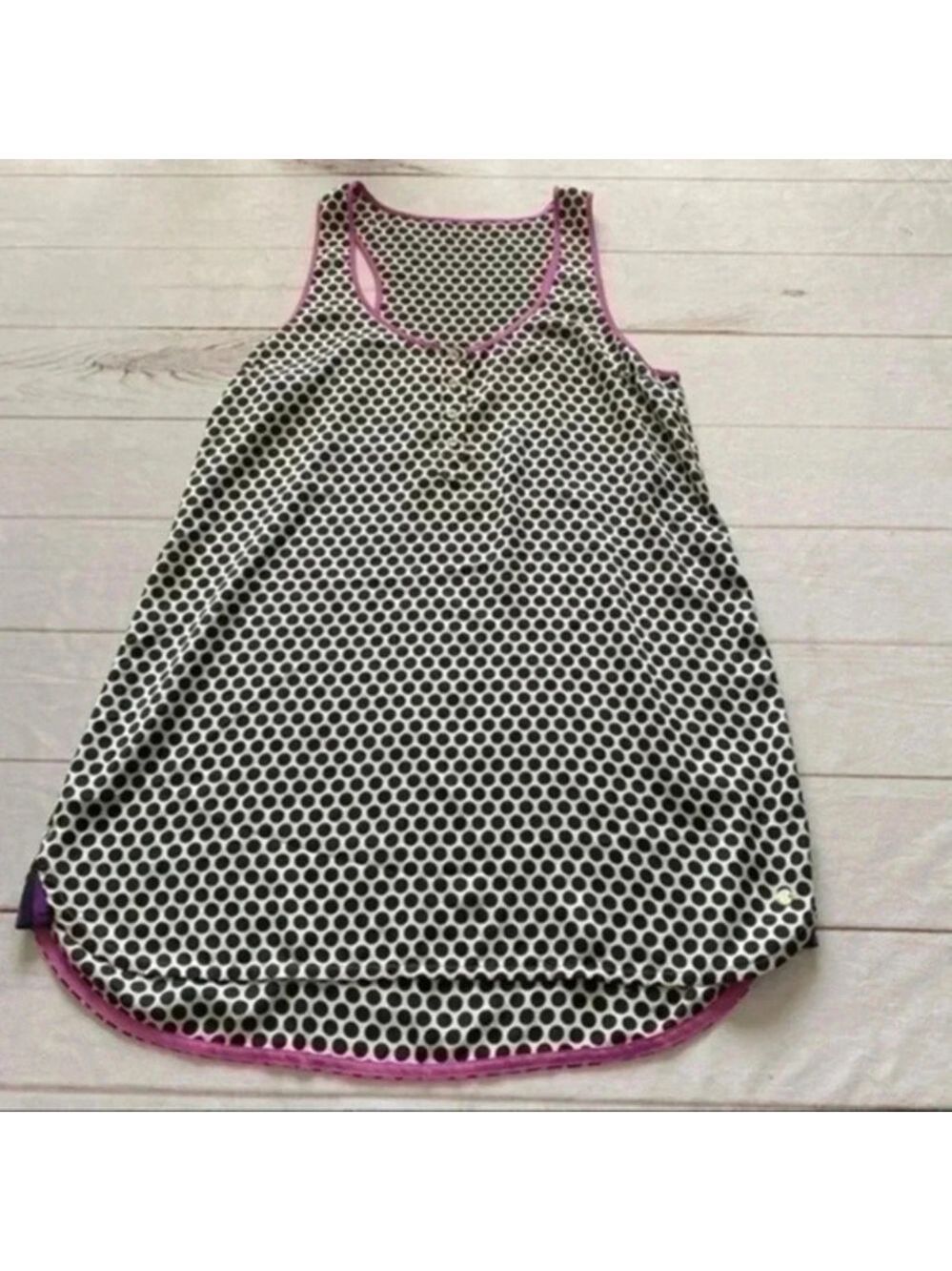 JUICY COUTURE polka dot NIGHTGOWN TOP Sz LG